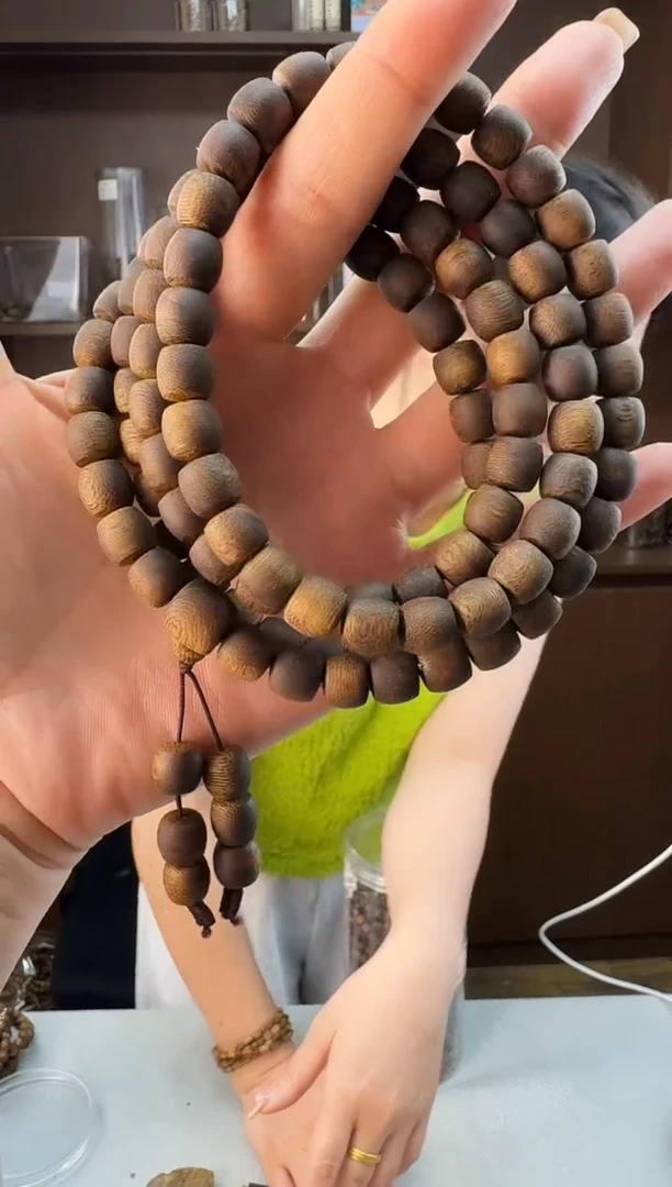 手串沉香0838红骨凹身沉浮鼓珠多圈多样性发一