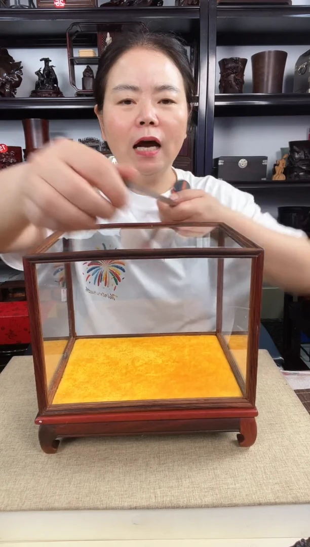 木玻璃罩3号老李红木工艺品