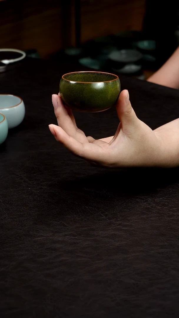 摆件支钉烧大师款小禅定珍品