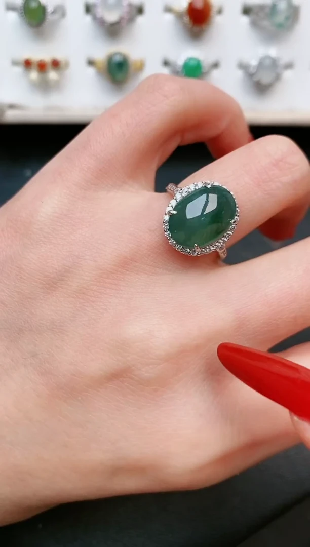 【闪购商品】翡翠戒指银S925镶嵌.....