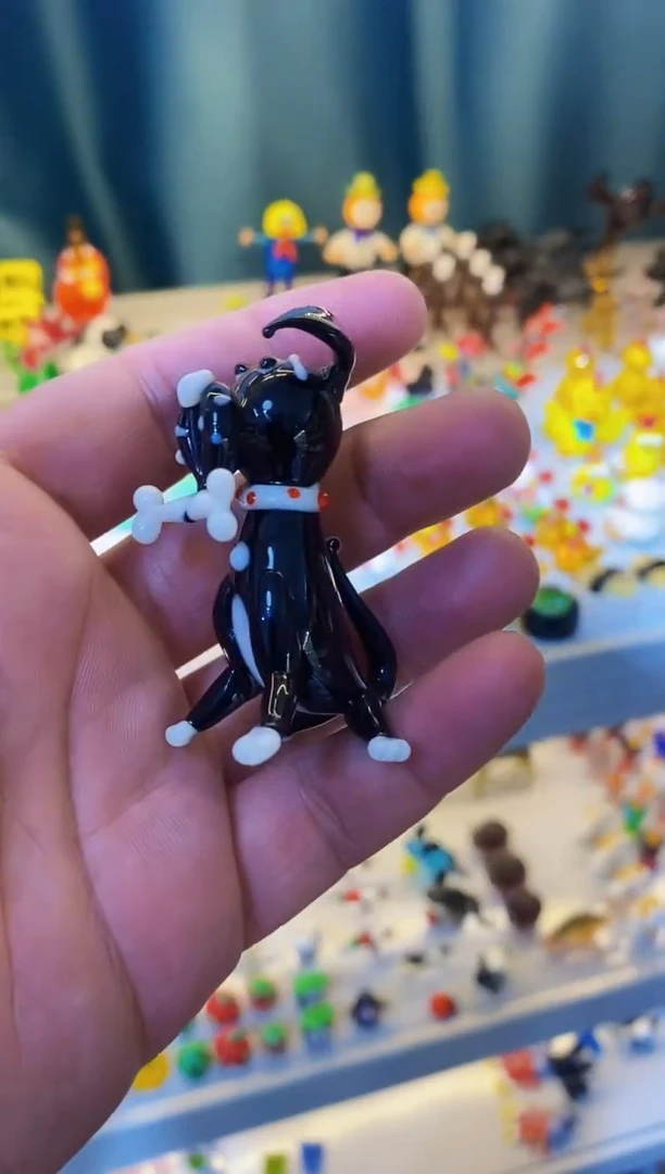 【闪购商品】琉璃手工艺品黑狗