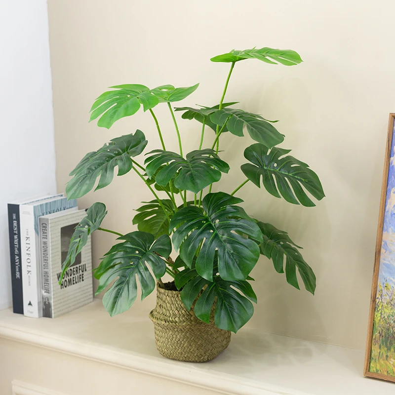 北欧仿真绿植龟背盆景假花室内桌面植物小盆栽客厅家居装饰摆设