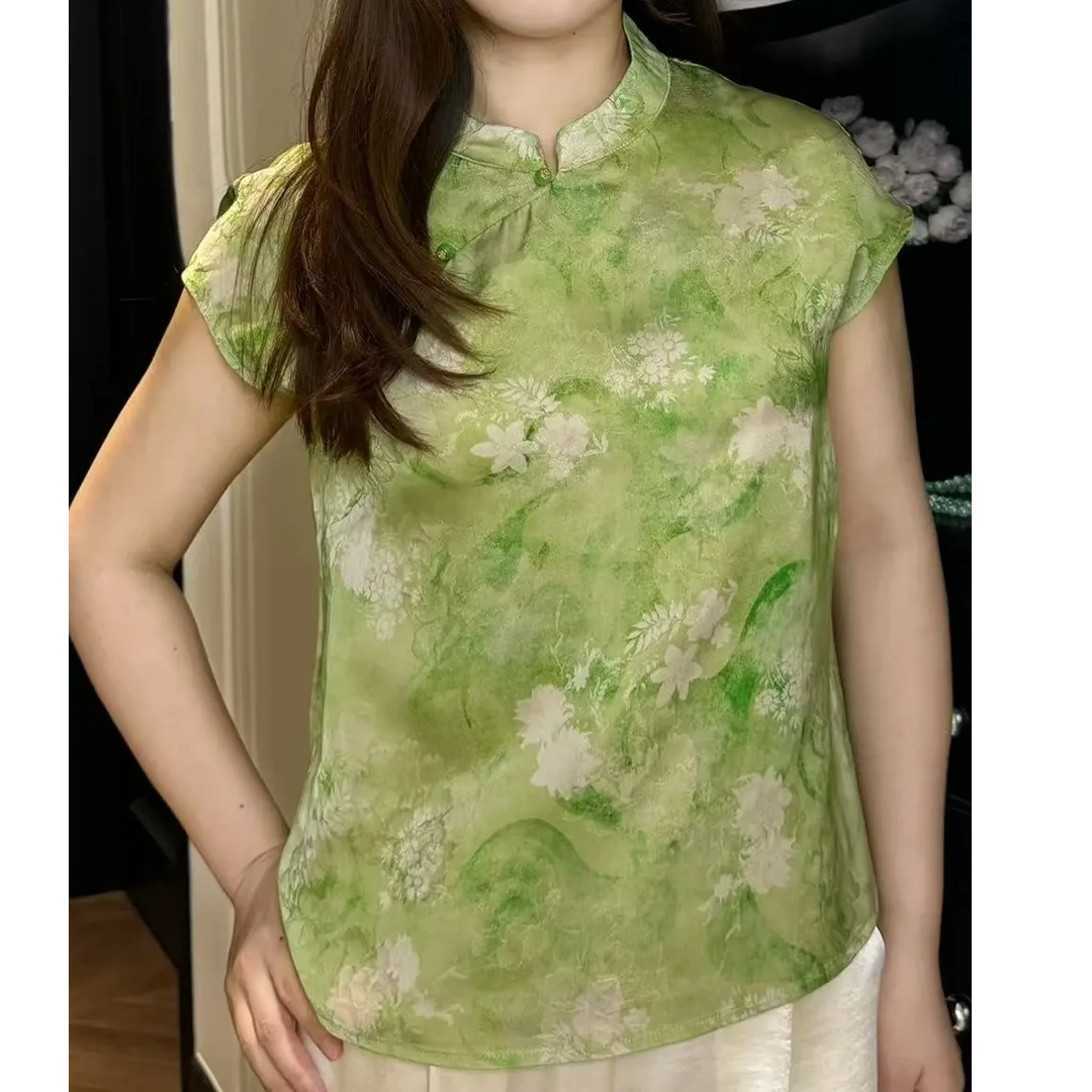 【叠翠】855新中式国风中式小衫时尚显瘦休闲上衣