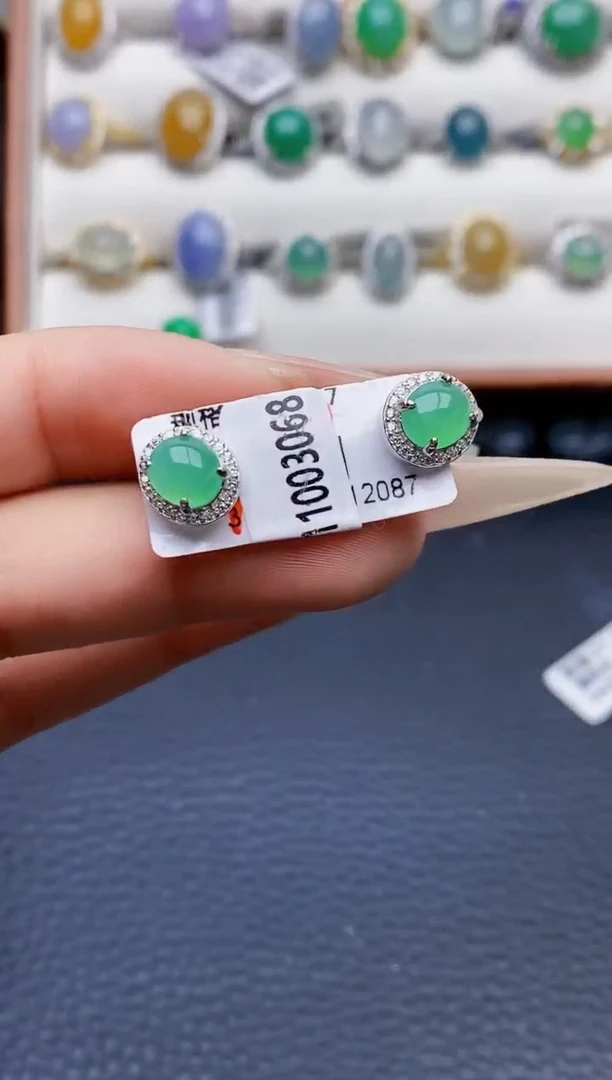 银S925镶嵌戒指翡翠2604