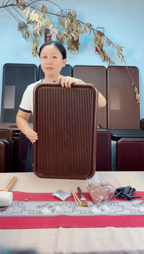 加*大海黄色款式茶盘60*40*4
