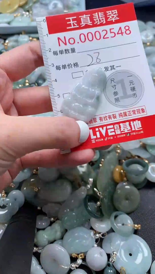 翡翠未镶嵌吊坠(不含链)2548