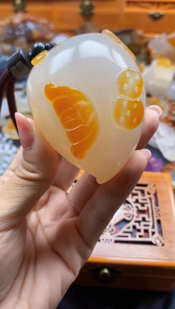 未镶嵌挂件玛瑙/玉髓战**哥ll