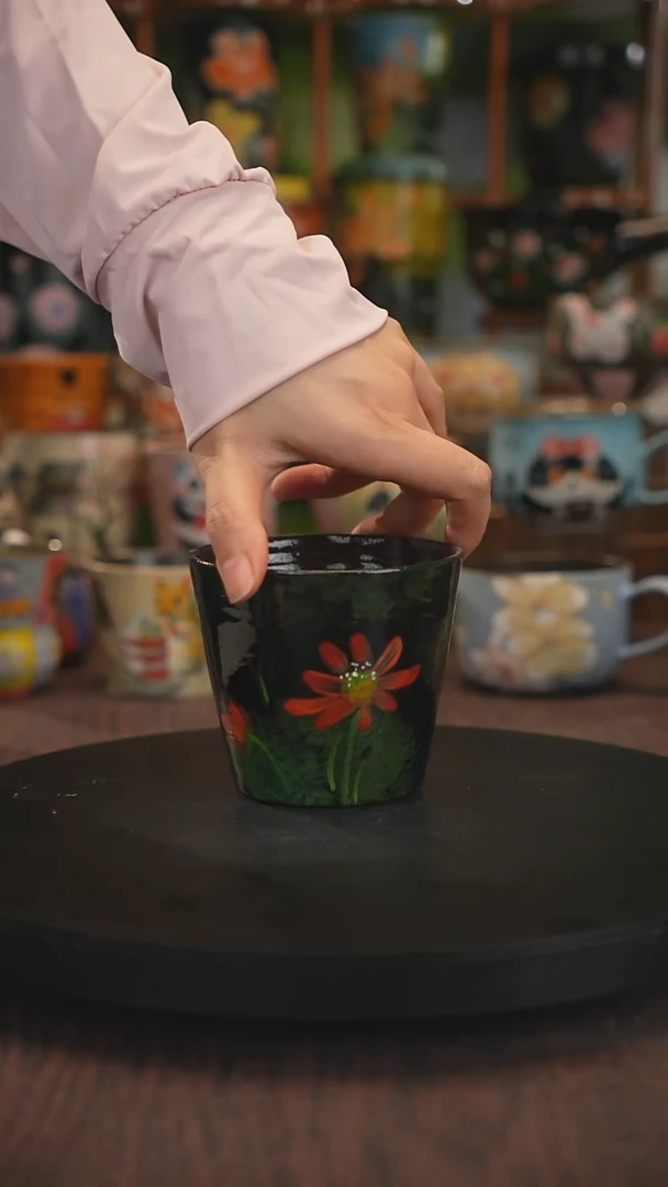 紫砂油画手绘釉下彩