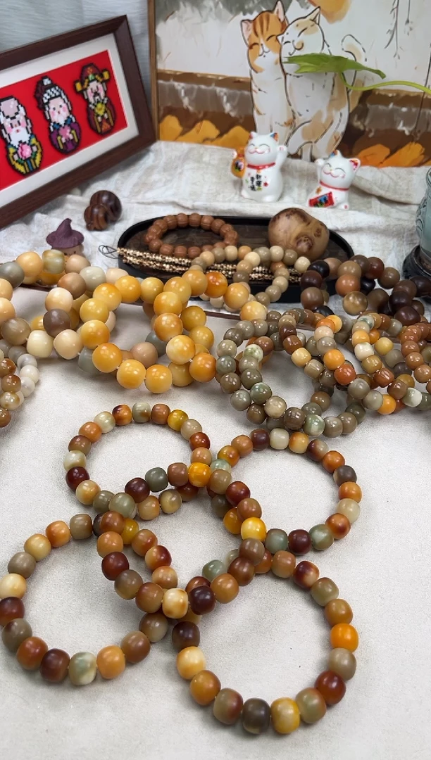 手串菩提根/象牙果a595 卡14 干磨孔一般