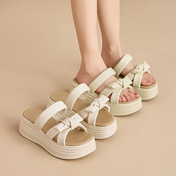 大东厚底增高外穿拖鞋女士2025新款凉鞋拖女鞋夏季凉拖松糕鞋1116