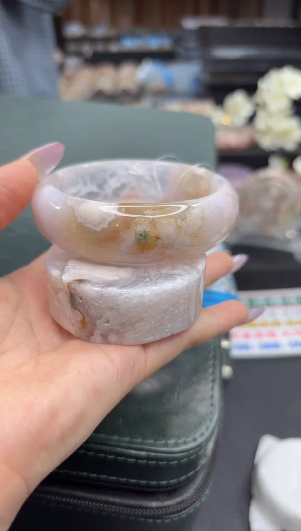 未镶嵌手镯石英质玉A424(60圈赠送镯心)