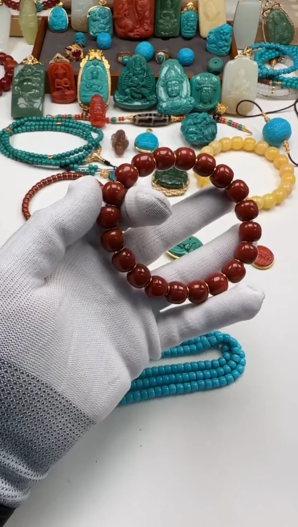 未镶嵌绿松石手串手串谭**~手串手串