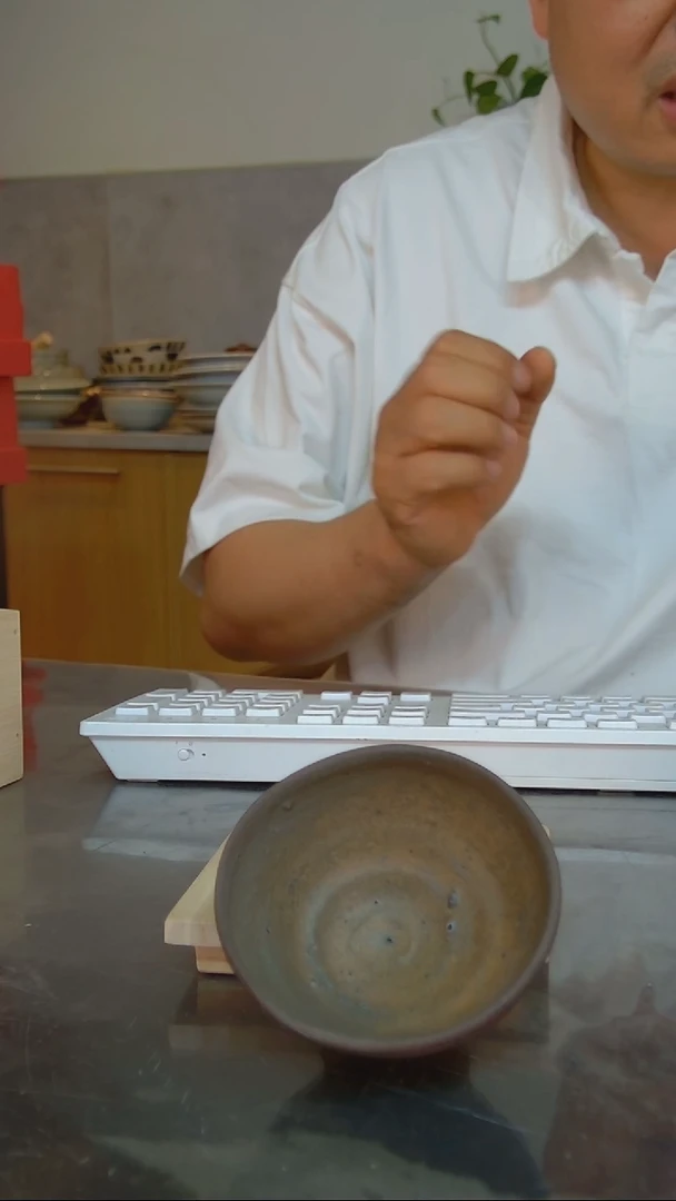宽口款陶瓷日本原产南蛮烧Kf-Cp