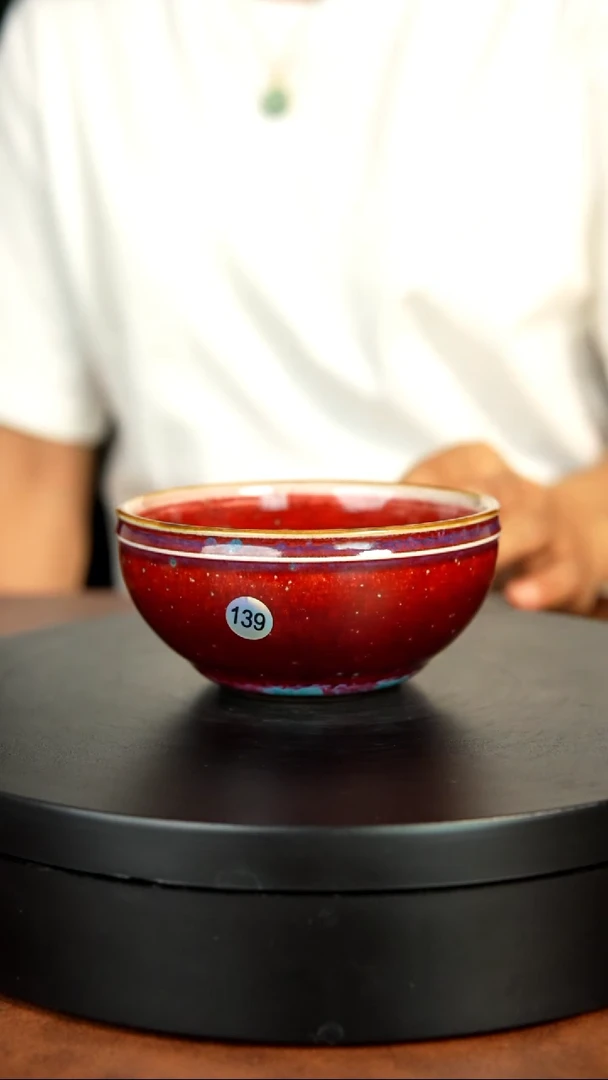 139号/尹建中老师礼盒原矿原产地钧瓷茶具