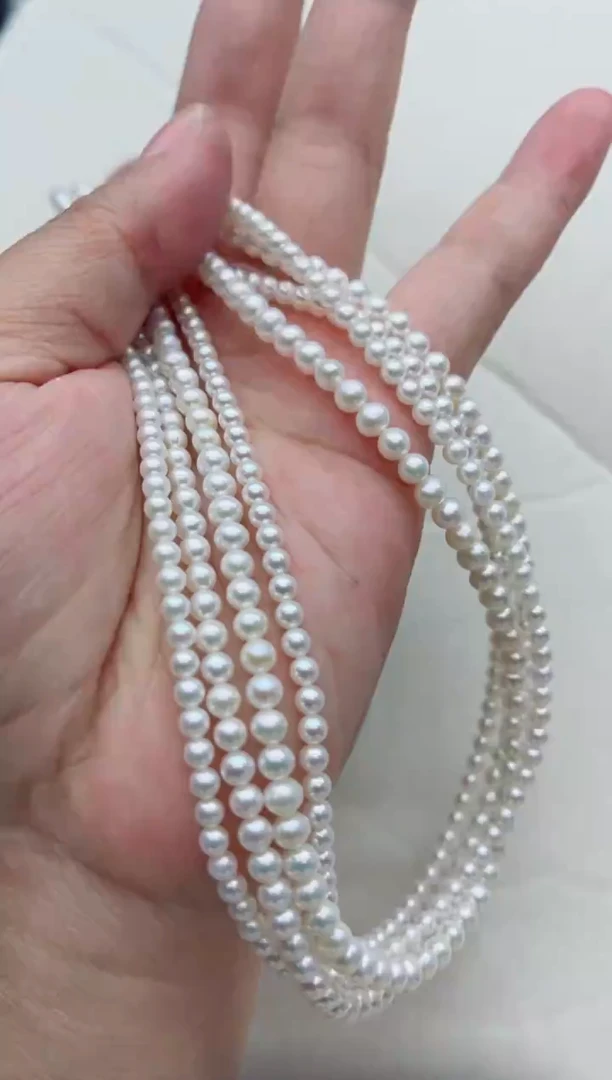 项链未镶嵌淡水珍珠多样性发其一，非无暇