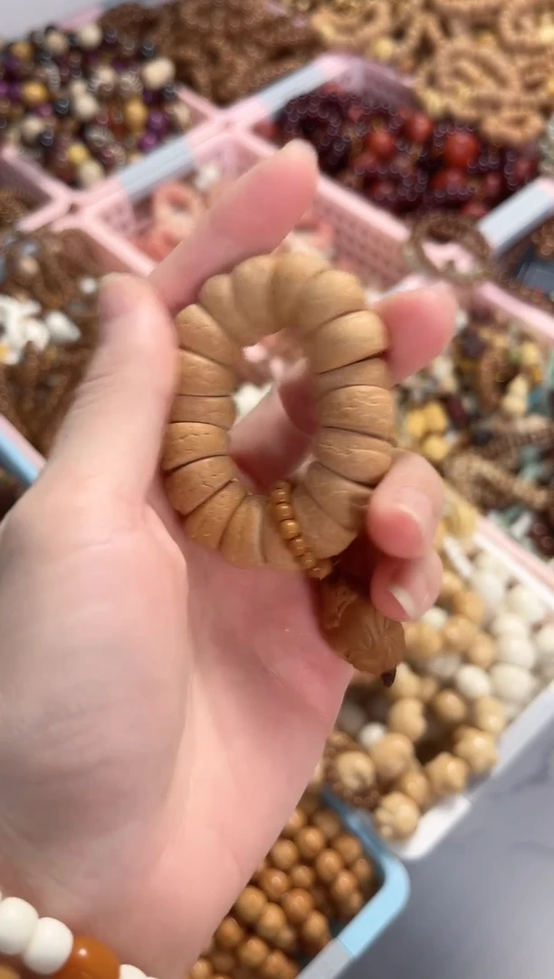菩提根/象牙果吊坠凤眼大肠财神爷手捻