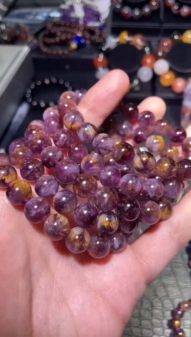 【闪购商品】水晶手链未镶嵌紫钛单圈A10（多样性发其一）