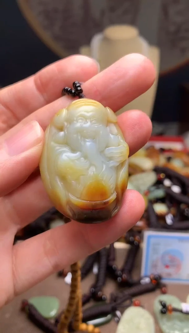 颈饰未镶嵌和田玉新疆料青海料清水和田玉吊坠