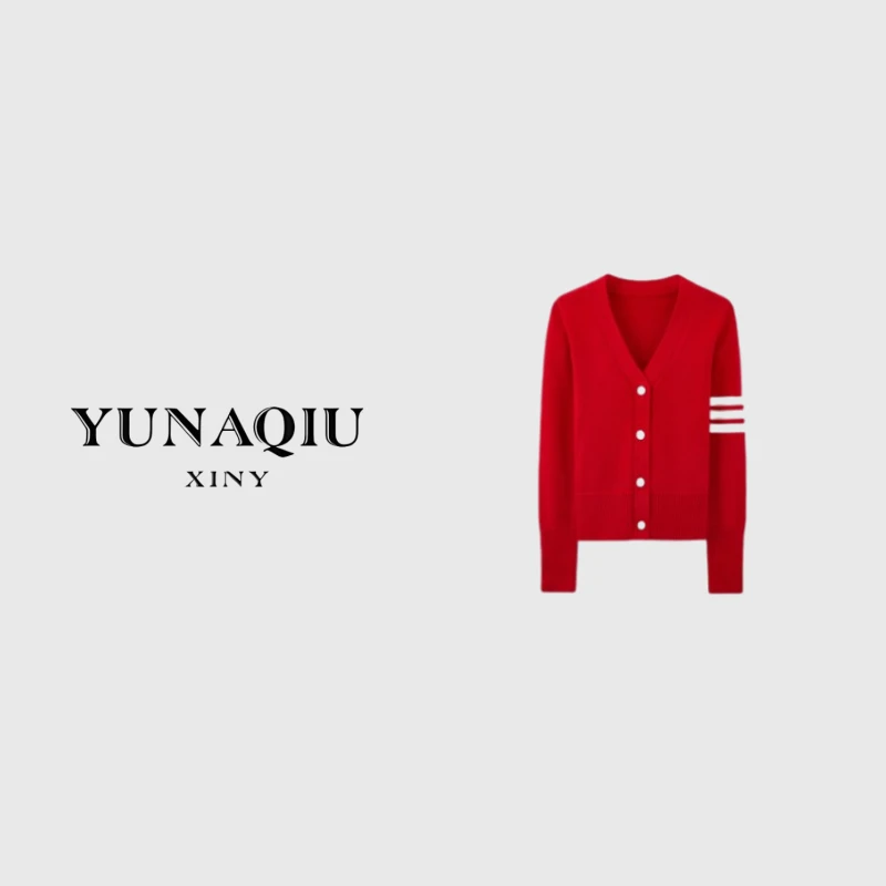 YUNAQIU-轻奢气质长袖时尚百搭设计师圆领秋冬秋季-8686