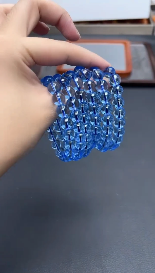 未镶嵌手链海蓝宝石圣玛丽亚海蓝宝10mm