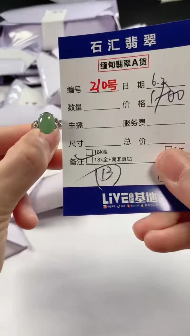 翡翠18K金镶嵌颈饰1111111111