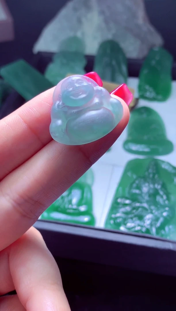 未镶嵌定制翡翠阿*天然翡翠A货吊坠 官方基地发货