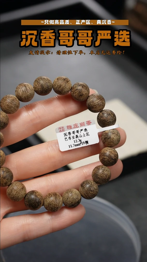沉香沉香碎屑巴布亚高山土沉/12.3g/11.7mm