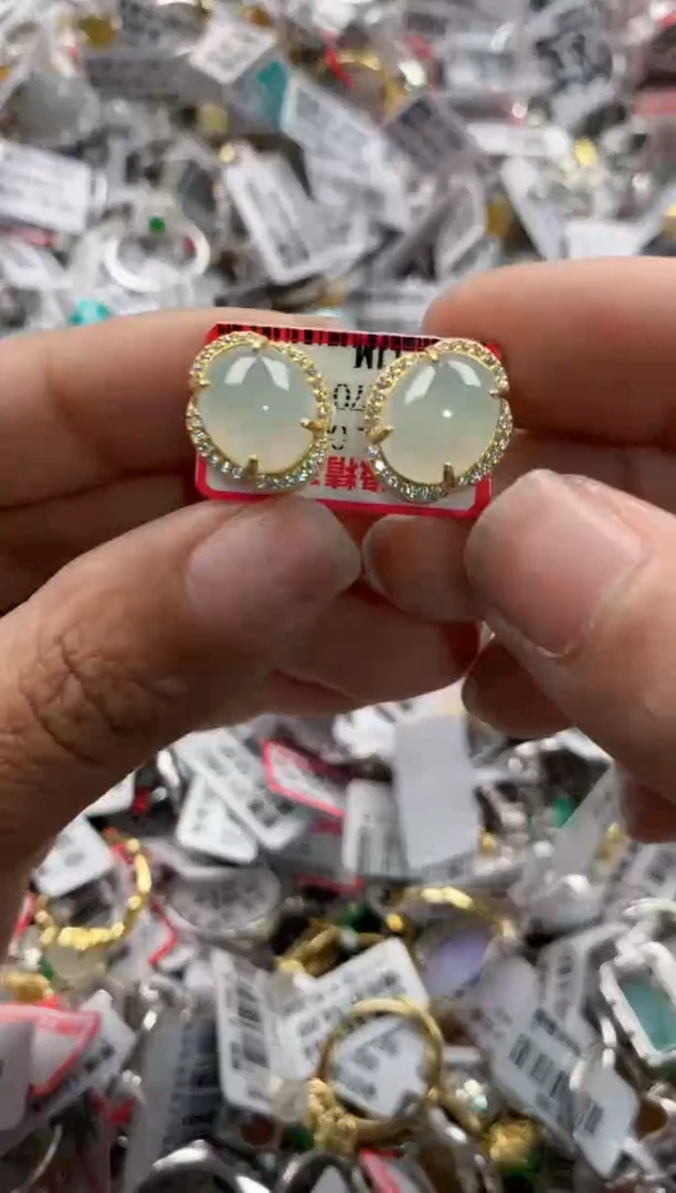 银S925镶嵌戒指翡翠11        2