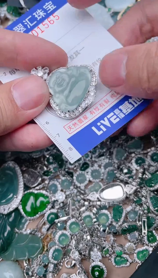 【闪购商品】翡翠颈饰未镶嵌1565....