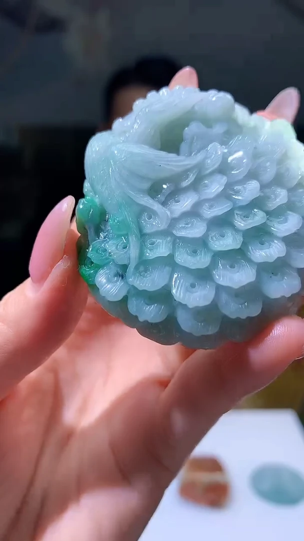 【闪购商品】定制翡翠未镶嵌5143jj-毛货挂件57