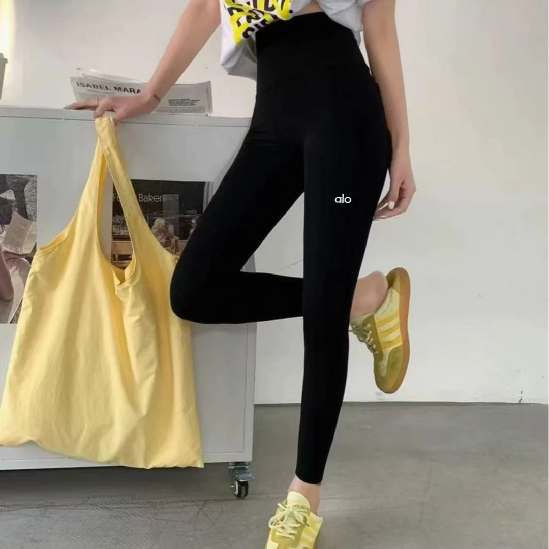 “A家”高腰收腹透气运动瑜伽防SH芭比裤