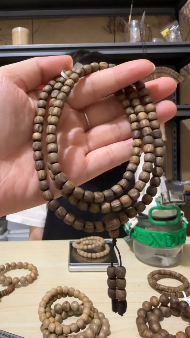 手串沉香40号陆河树心油多圈手串