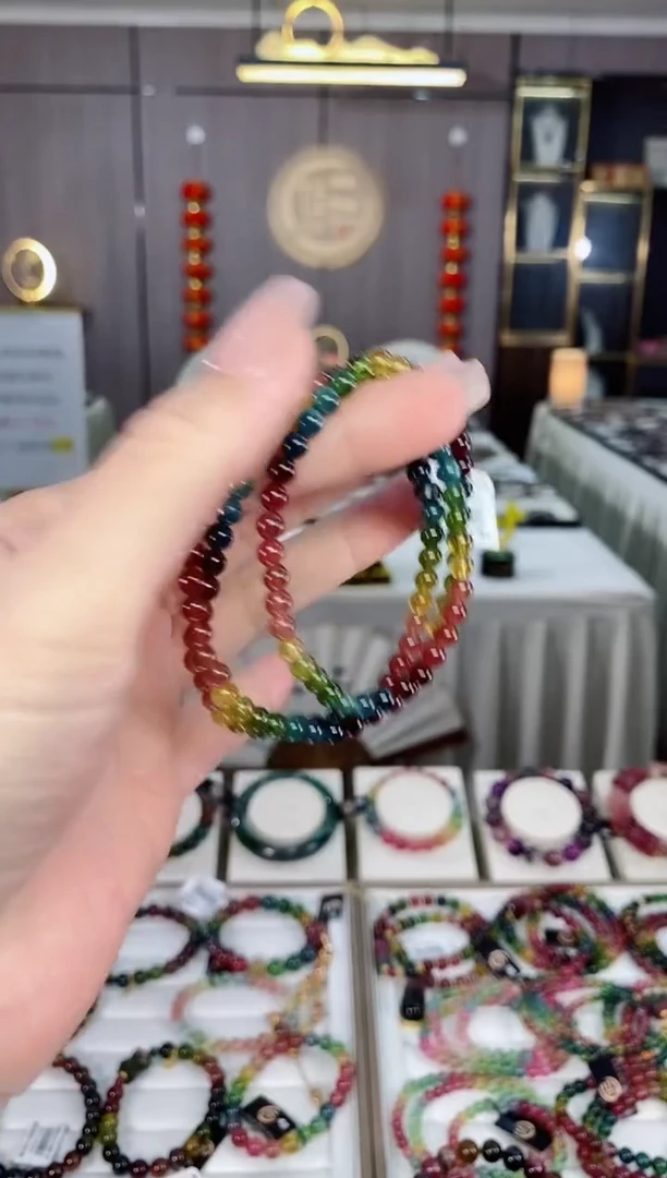 三圈手串未镶嵌碧玺hon多样性发货一条