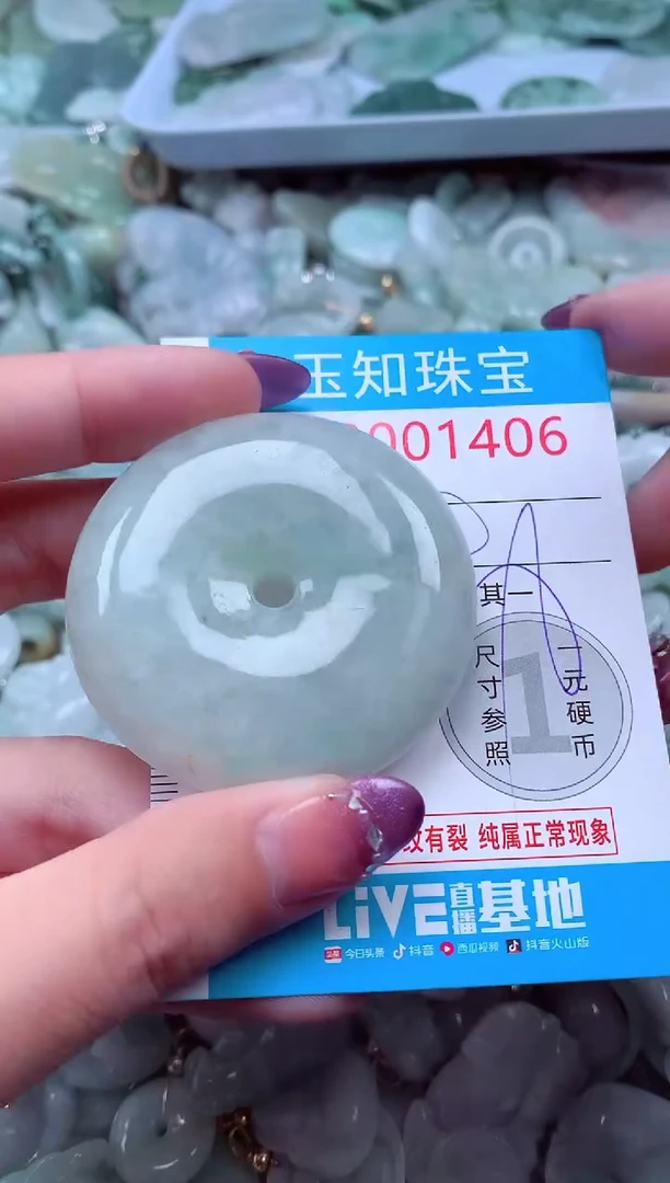 翡翠未镶嵌吊坠(不含链)1406