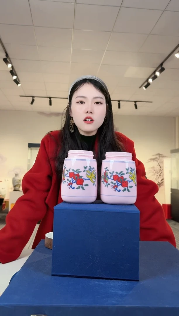 杯子陶瓷红稀三多保温杯+礼盒