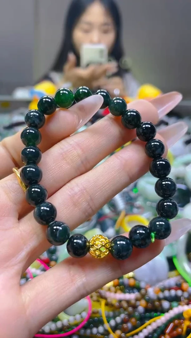 翡翠未镶嵌颈饰7MM/S/翡翠A货一图一物