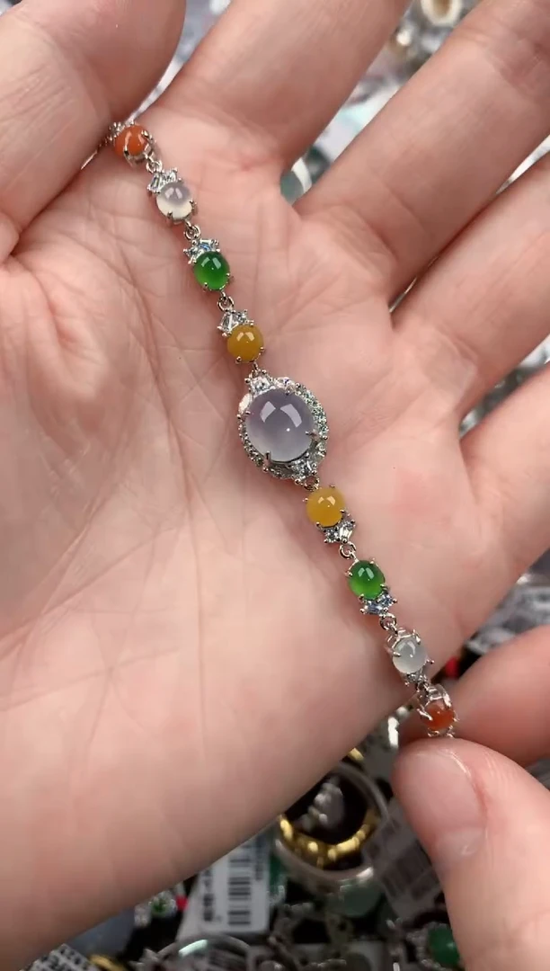 银S925镶嵌戒指翡翠555          8