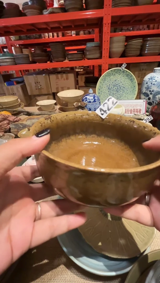 瓷片小***️422玻化陶泥钵