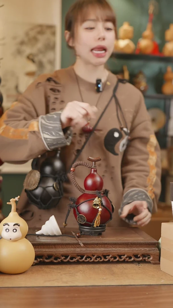 【闪购商品】344号精品天然大漆工艺防渗内胆酒葫芦~