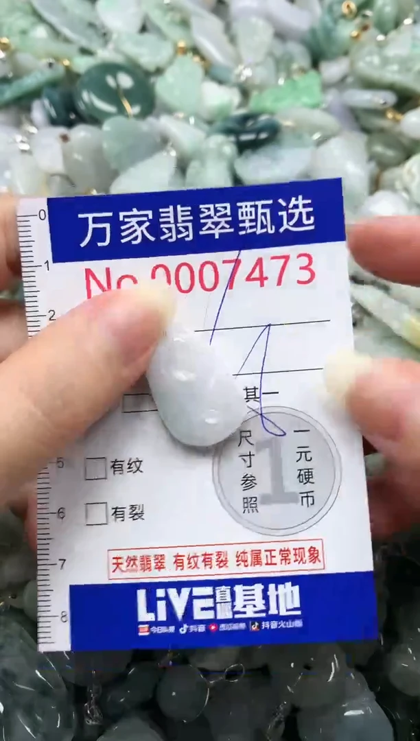 吊坠(不含链)未镶嵌翡翠7473