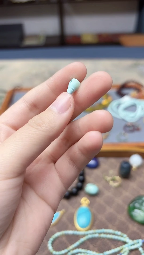 未镶嵌绿松石挂件松石三通配饰5mm+GW