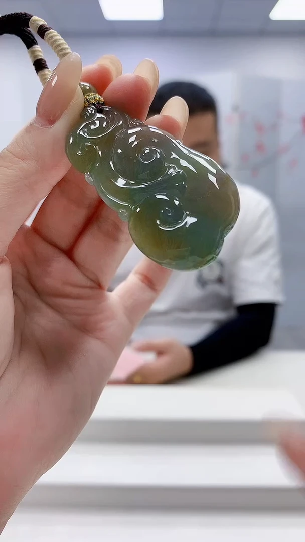 未镶嵌定制翡翠4898lr-毛货挂件118