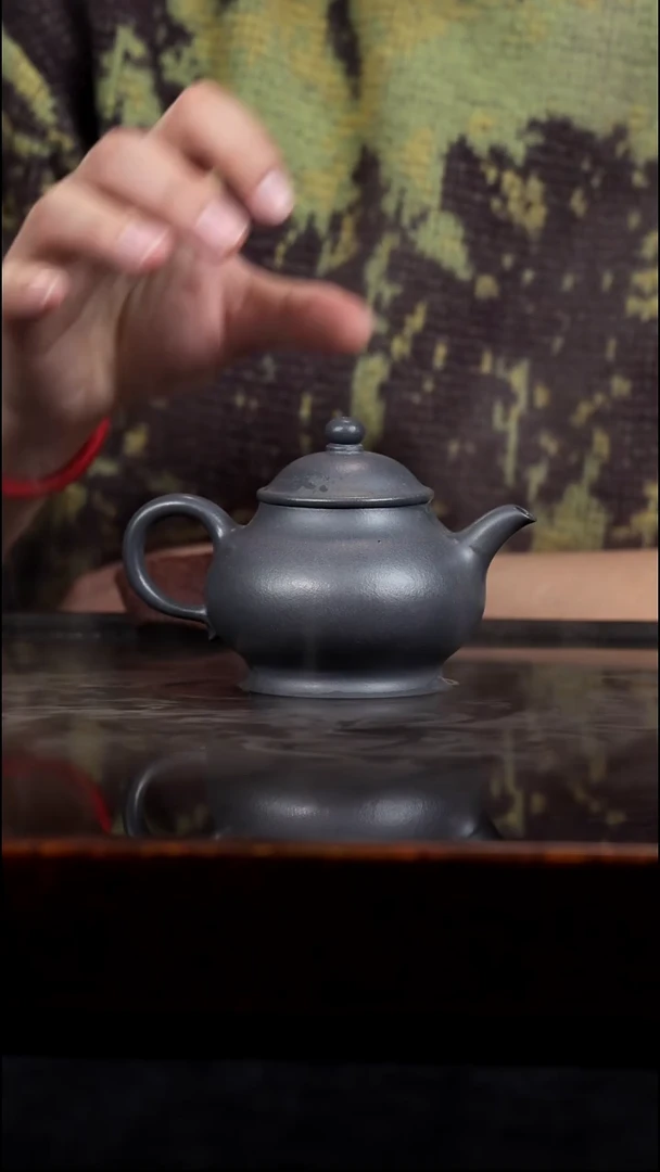 茶壶紫砂半手工天青雾灰潘壶