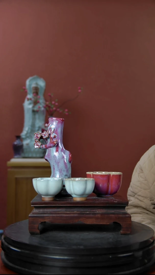 摆件大宋官窑【桃花组合】