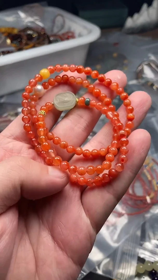 南红玛瑙未镶嵌颈饰多样性发货拍一发一