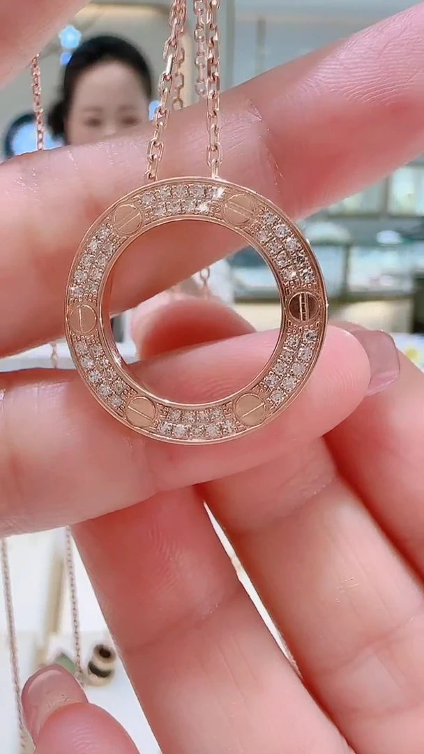 套链钻石18K金镶嵌套链