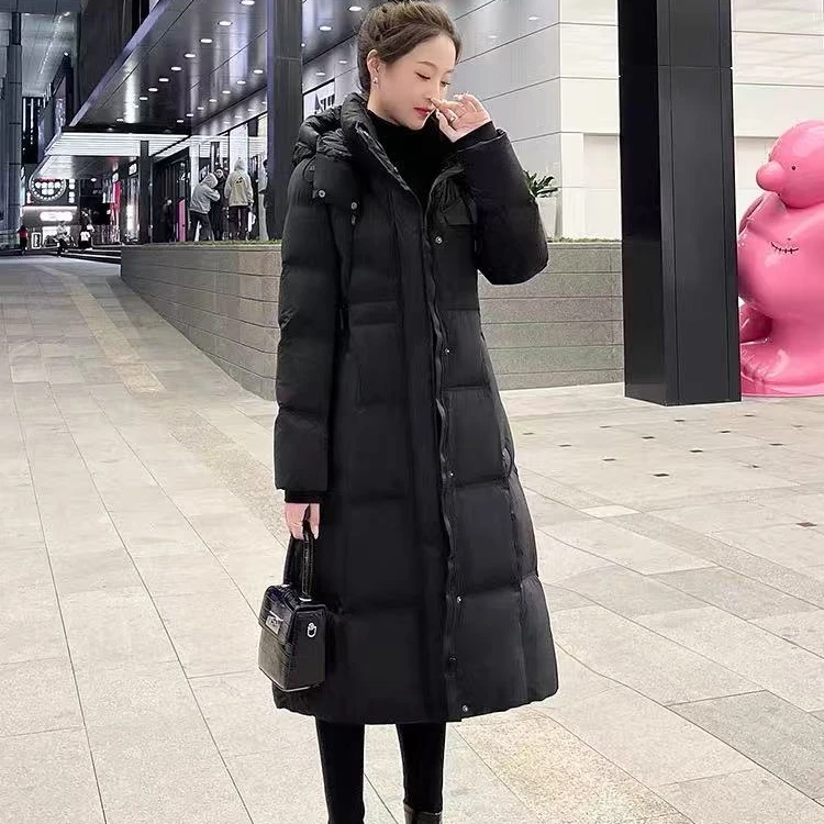 【小媛家女装】2025冬季新品收腰显瘦连帽长款