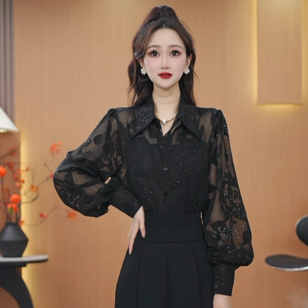 【星期衣】夏季新款气质显瘦设计感洋气百搭短袖小众提花衬衫上衣女