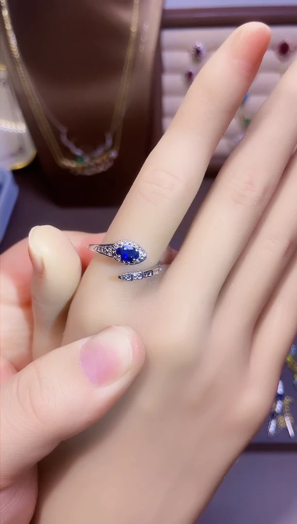 【闪购商品】蓝宝石戒指未镶嵌一枚