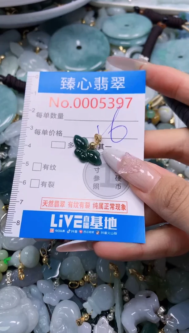 翡翠未镶嵌颈饰5397